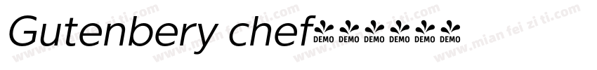 Gutenbery chef字体转换